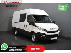 Iveco Daily - 35S16V 2.3 L3H2 155 pk Aut. DC Dubbel cabine BPM VRIJ 3.5T trekverm./ Climate/ Cruise/ Cam