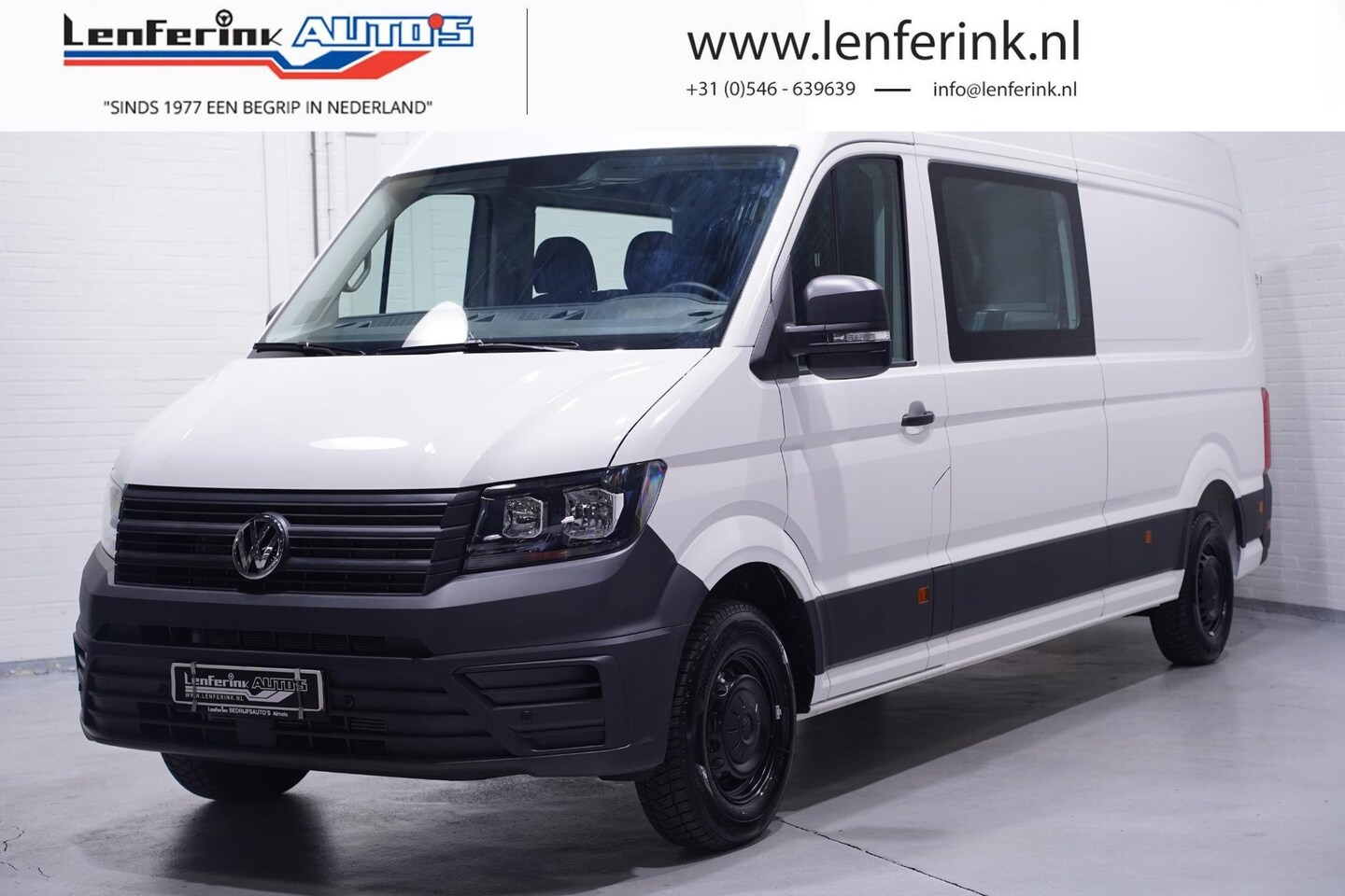 Volkswagen Crafter - 2.0 TDI 140 pk Dubbel Cabine L4 va 599,- p/mnd DSG Aut. Navi, Cruise Control, Laadruimte p - AutoWereld.nl