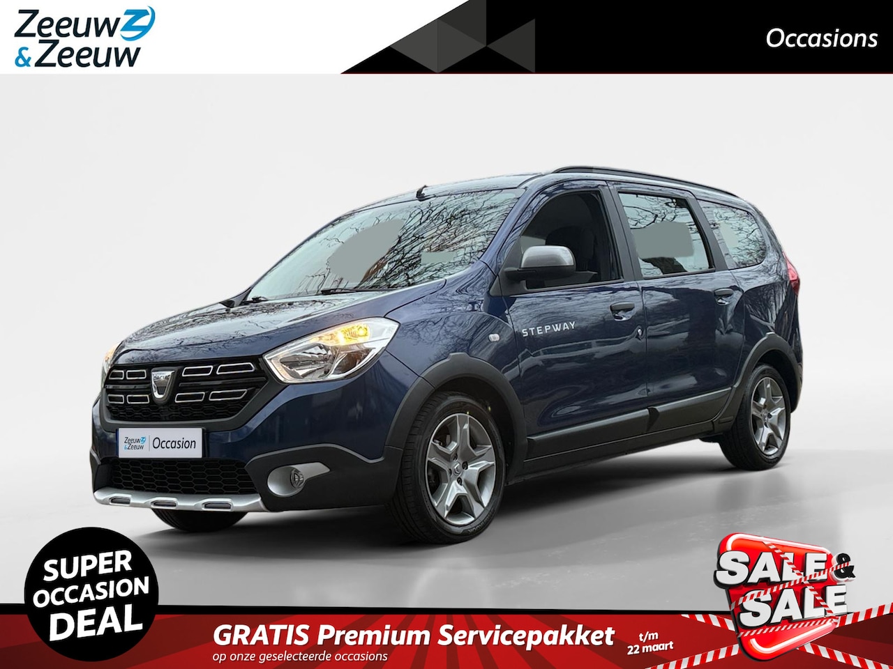 Dacia Lodgy - 1.2 TCe Série Limitée Stepway 5p. Navigatie | TREKHAAK | Elektrische ramen | 12 maanden Bo - AutoWereld.nl