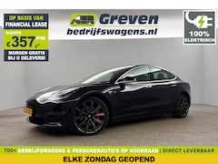 Tesla Model 3 - Performance AWD 75 kWh 462PK Autopilot 360Camera LED Cruise Clima Navi Pano View Memory-Se