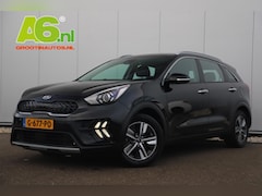 Kia Niro - 1.6 GDi Hybrid DynamicLine Zwart Metallic 140PK Automaat Half Leder Navigatie Camera Adapt