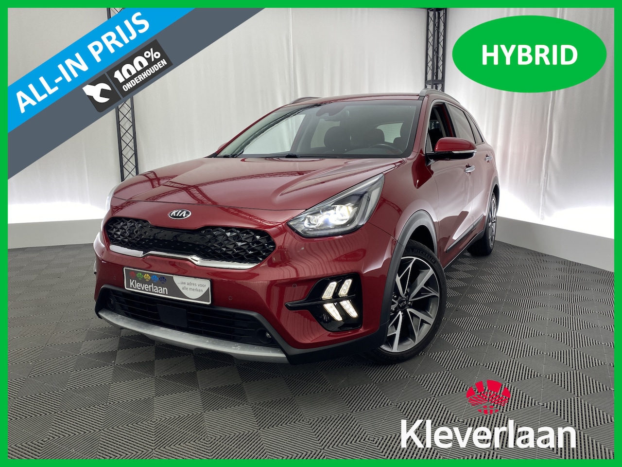 Kia Niro - 1.6 GDi Hybrid DynamicPlusLine Automaat | Leder | Memory | Stoel- en stuurverw. | Apple Ca - AutoWereld.nl