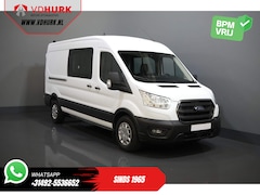 Ford Transit - 2.0 TDCI 130 pk L3H2 DC Dubbel Cabine 7 Pers. / Adapt. Cruise/ Riem V.V./ CarPlay/ PDC/ Na