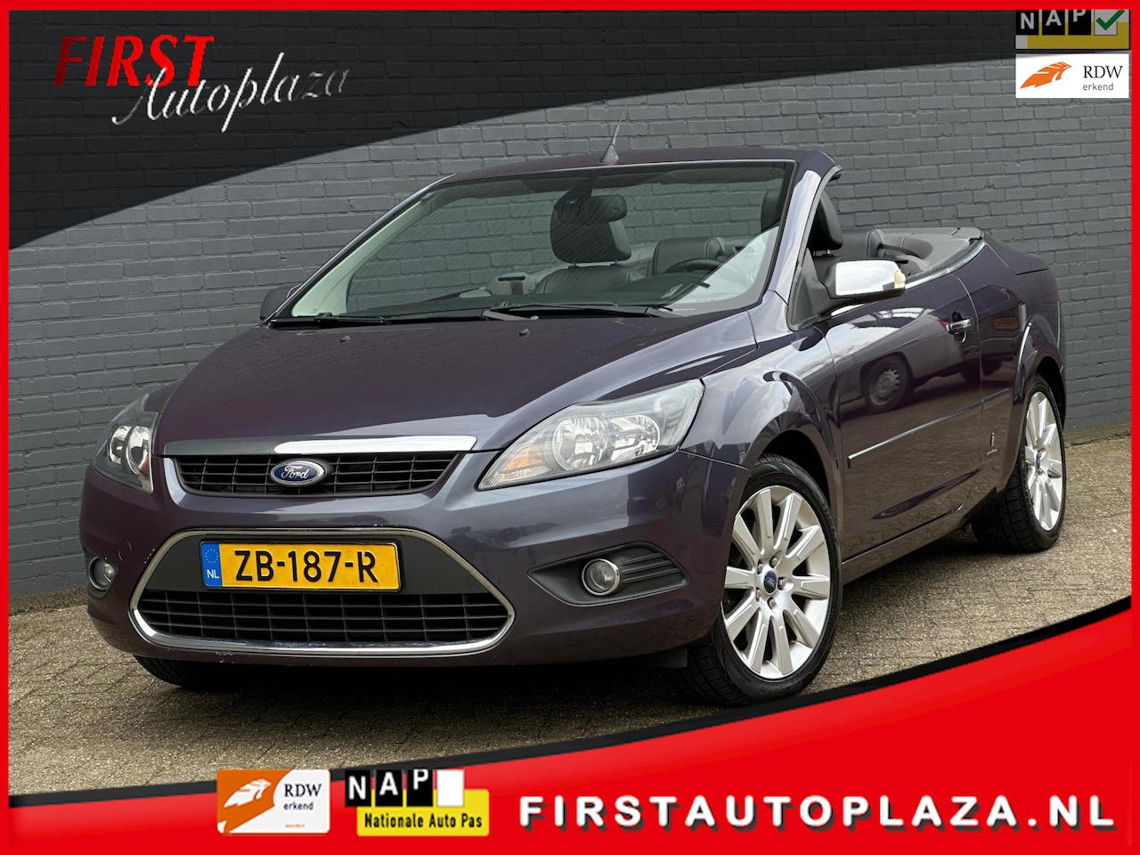 Ford Focus Coupé-Cabriolet - 2.0 Trend LEDER/NAVI/STOELVERW./CRUISE | NETTE AUTO ! - AutoWereld.nl