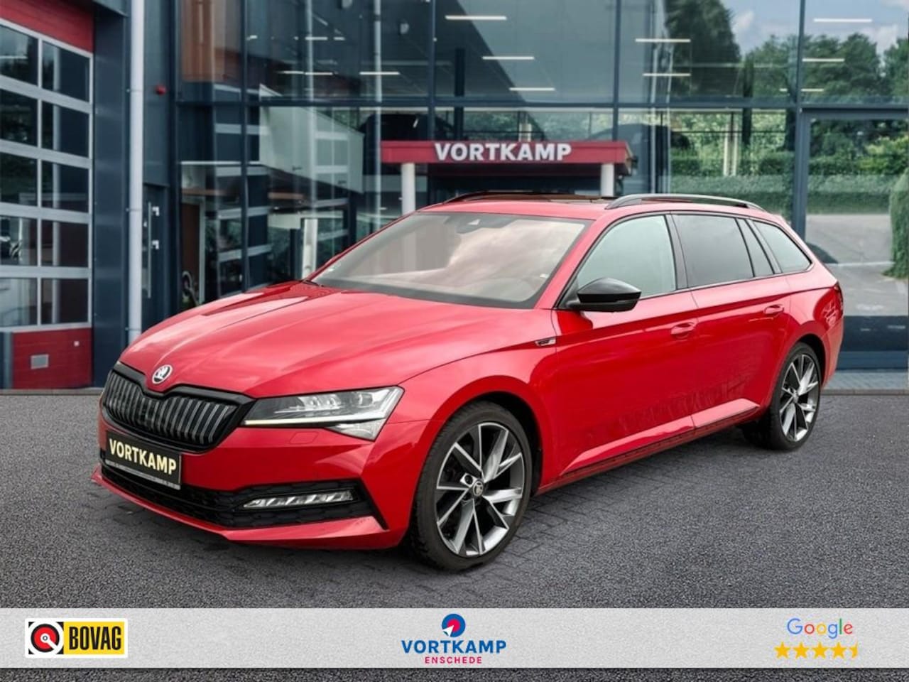 Skoda Superb - 1.4 TSI DSG SPORTLINE IV PANO-DAK/TREKHAAK/LEDER/MEMORY/NAVI/ACC - AutoWereld.nl