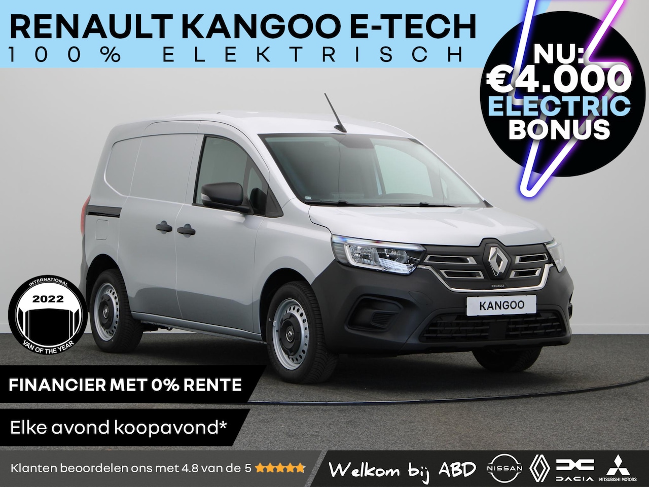 Renault Kangoo E-Tech - Advance 22 kW 44 kWh | Achteruitrijcamera | Vierseizoenbanden | - AutoWereld.nl