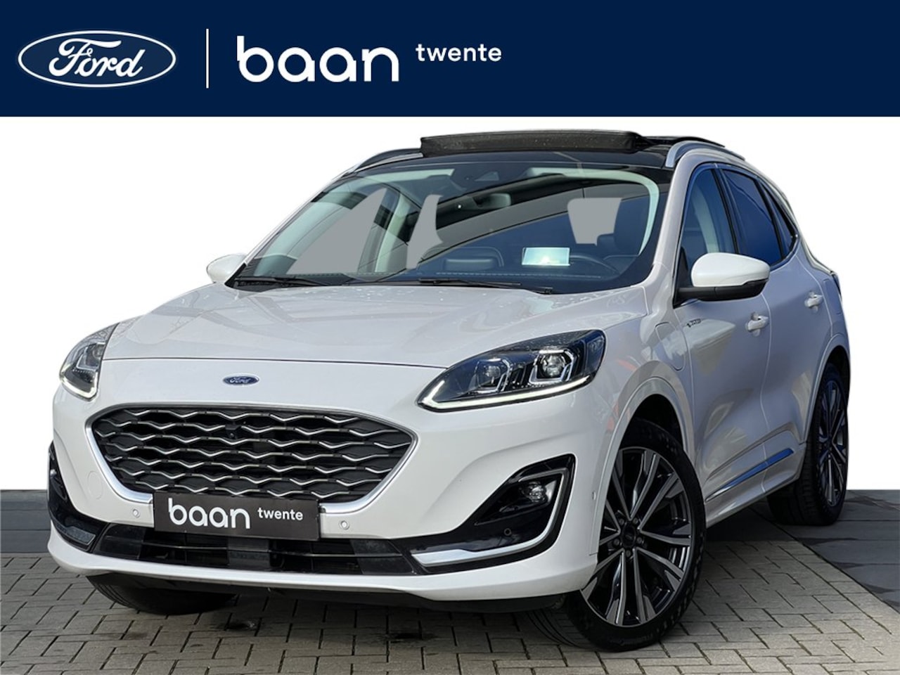 Ford Kuga - 2.5 PHEV Vignale | Parelmoer wit | Full Option | 20 inch | Panoramadak | Wegklapbare trekh - AutoWereld.nl