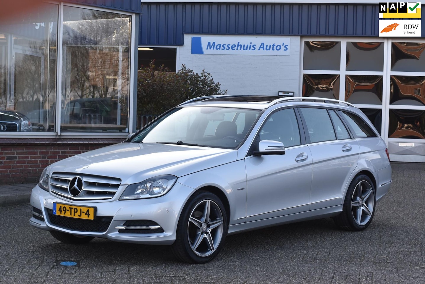 Mercedes-Benz C-klasse Estate - 180 Business Class Avantgarde 163dkm Wegklapbare trekhaak Navi Cruise Clima LED Nwe APK - AutoWereld.nl