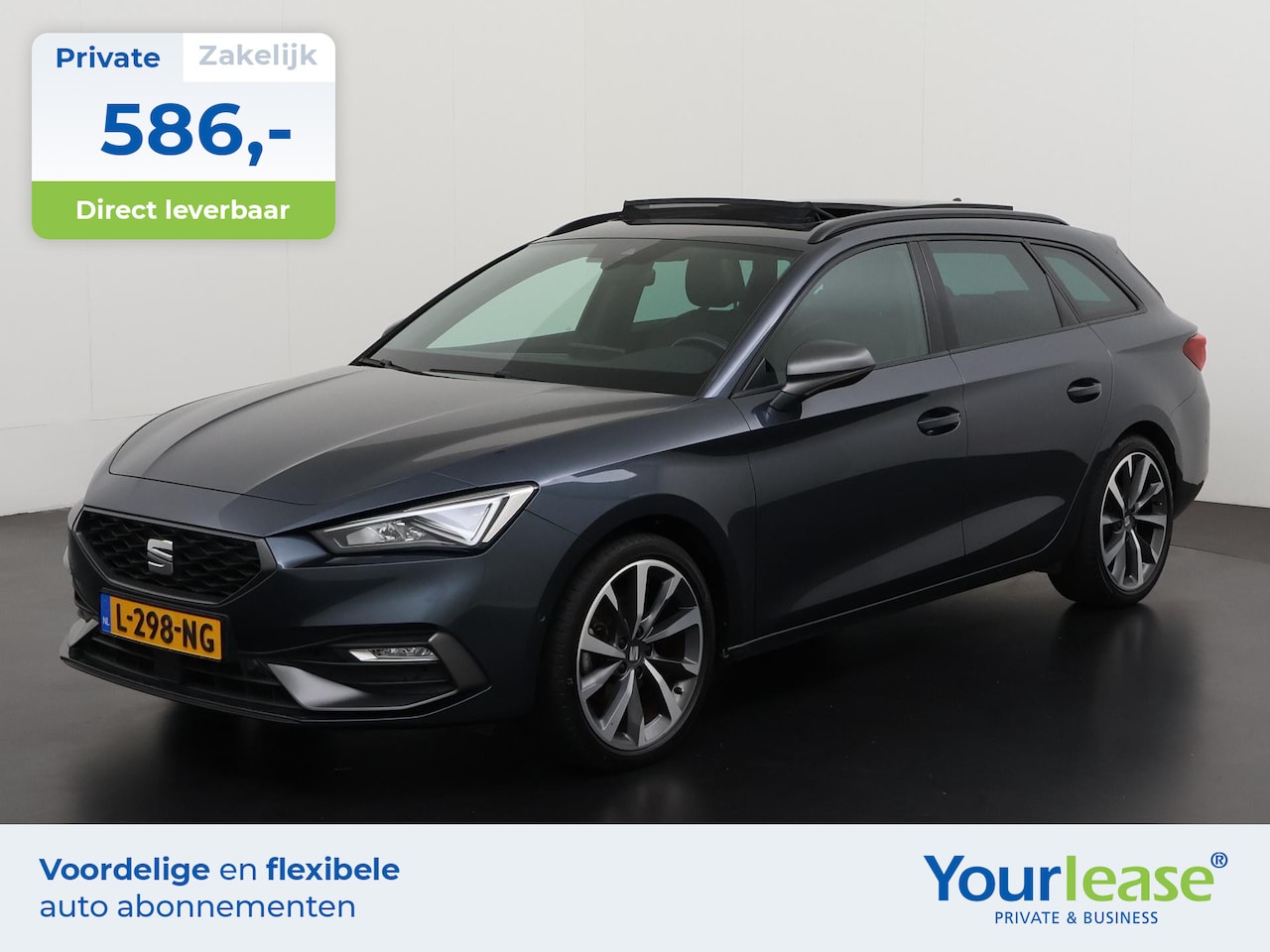 Seat Leon Sportstourer - 1.5 eTSI FR Business Intense | All-in 586,- Private Lease | Zondag Open! - AutoWereld.nl