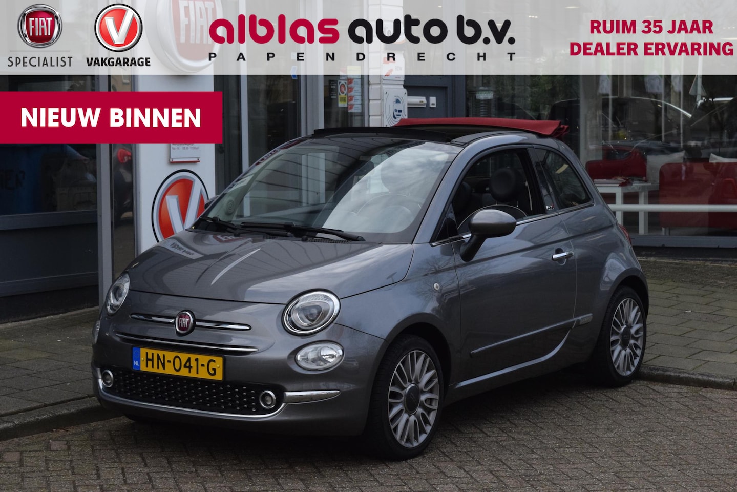 Fiat 500 C - 0.9 TwinAir Turbo Lounge|16"|PDC|Clima|Nav| - AutoWereld.nl