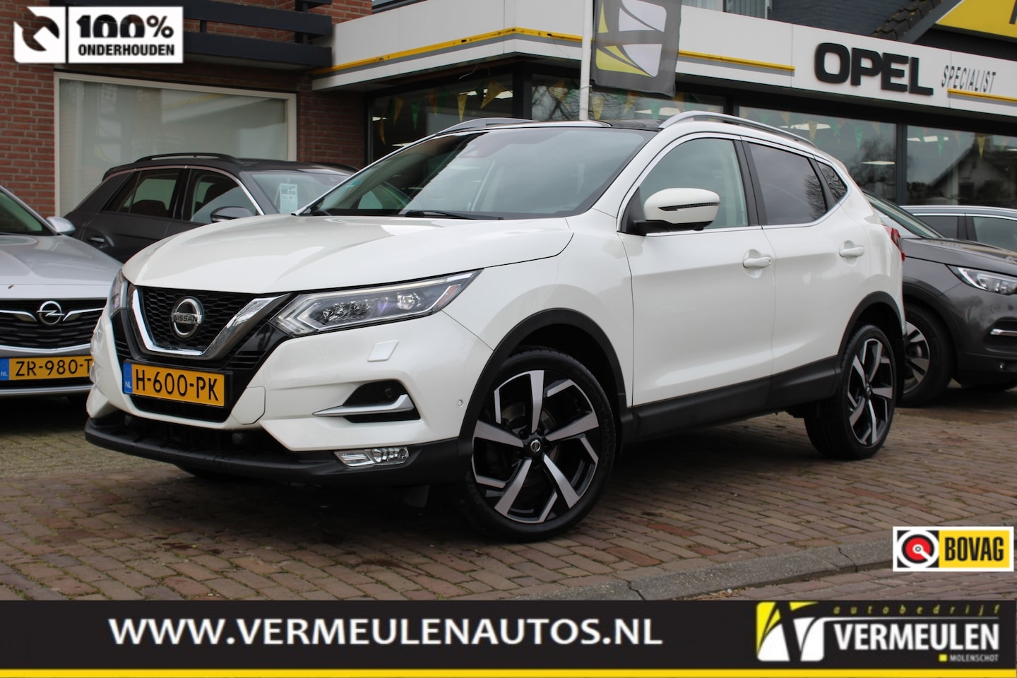 Nissan Qashqai - 1.3 DIG-T 140PK Tekna+ 19"/ Navi/ Clima/ Camera/ Full-LED/ Panorama/ Stoelverwarming - AutoWereld.nl