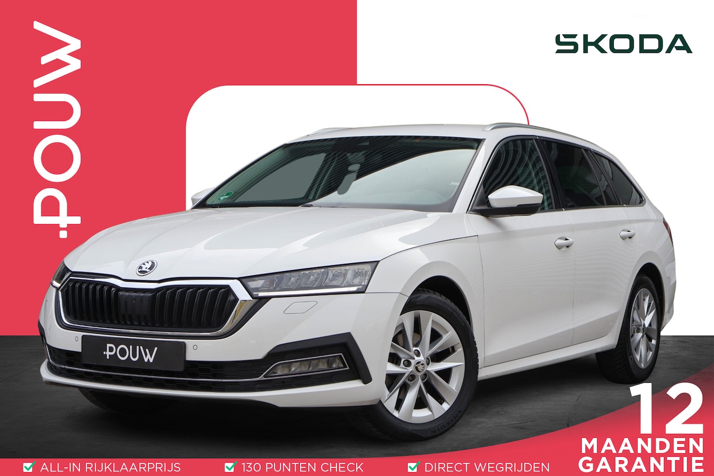 Skoda Octavia Combi - 1.0 TSI 110pk Business Edition Plus | Trekhaak | Adaptive Cruise | Camera | Apple CarPlay/ - AutoWereld.nl