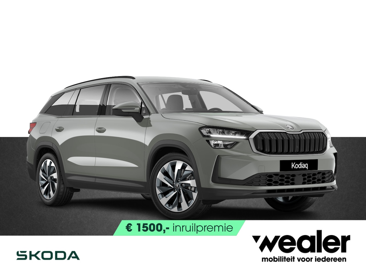 Skoda Kodiaq - Business Edition 1.5 TSI PHEV 204 PK DSG | Automaat | Trekhaak | Steel Grey | 19" Lichtmet - AutoWereld.nl