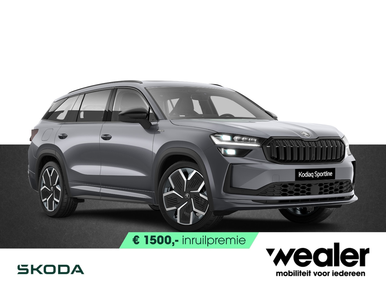 Skoda Kodiaq - Sportline Business 1.5 TSI PHEV 204 DSG | Automaat | Pano-dak | Trekhaak | 21" Lichtmetale - AutoWereld.nl