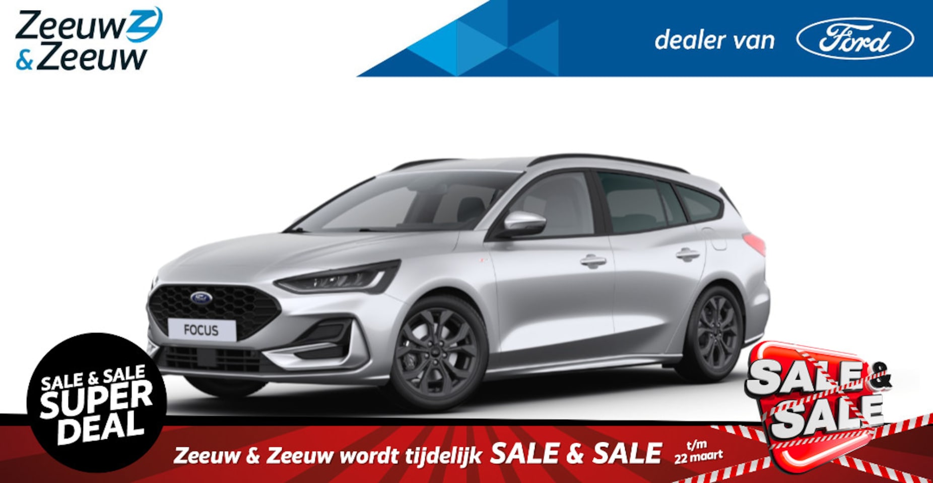 Ford Focus Wagon - 1.0 EcoBoost Hybrid ST Line X | Verwachte levertijd 16 weken | Prijs inclusief 2500 euro F - AutoWereld.nl