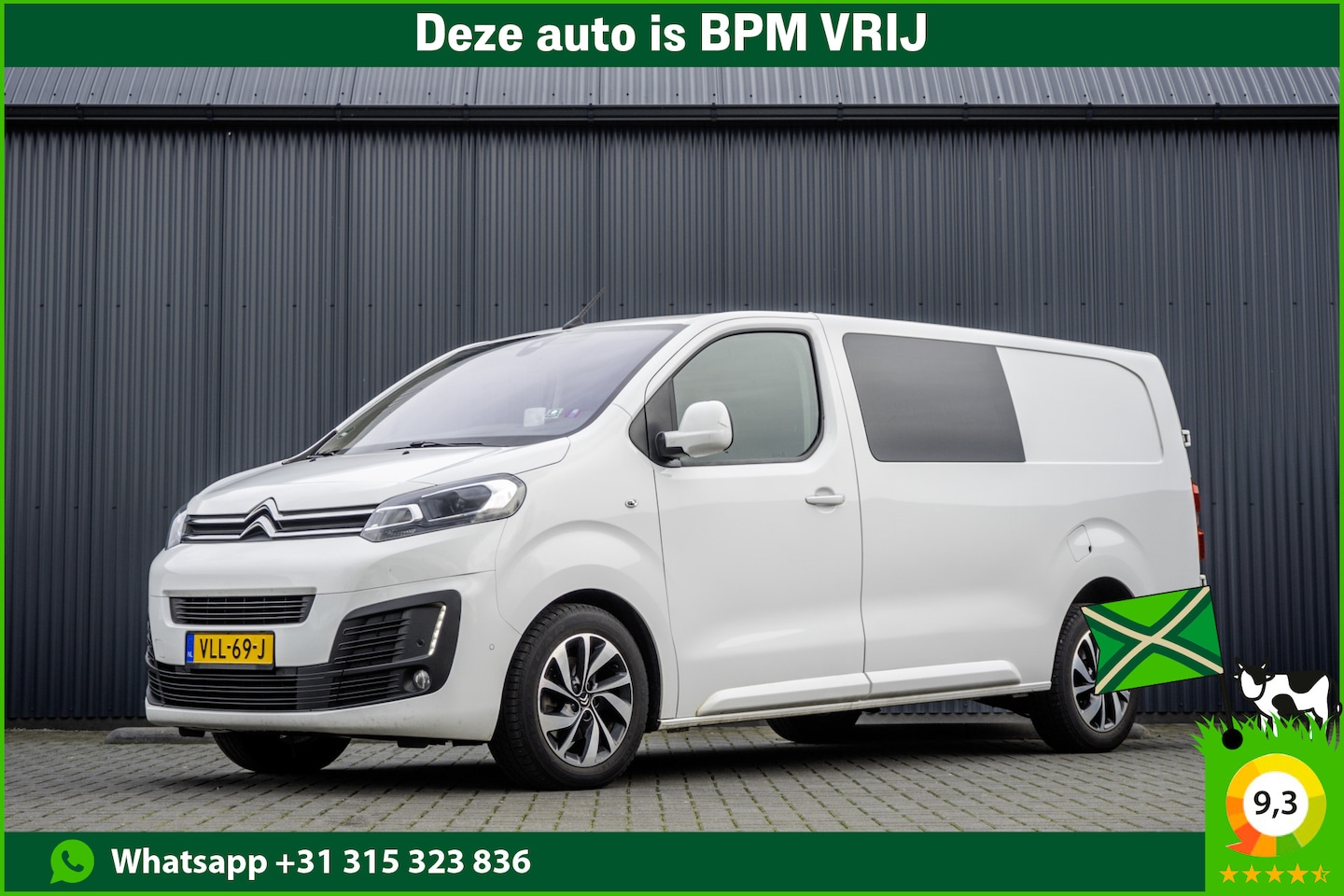 Citroën Jumpy - 2.0 BlueHDI L3H1 | 177 PK | Euro 6 | Head-up kleuren display | Automaat | 6-Persoons | Cru - AutoWereld.nl