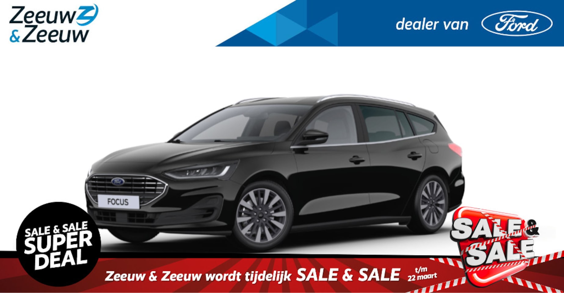 Ford Focus Wagon - 1.0 EcoBoost Hybrid Titanium X | Verwachte levertijd 3 weken | Prijs inclusief 2500 euro F - AutoWereld.nl