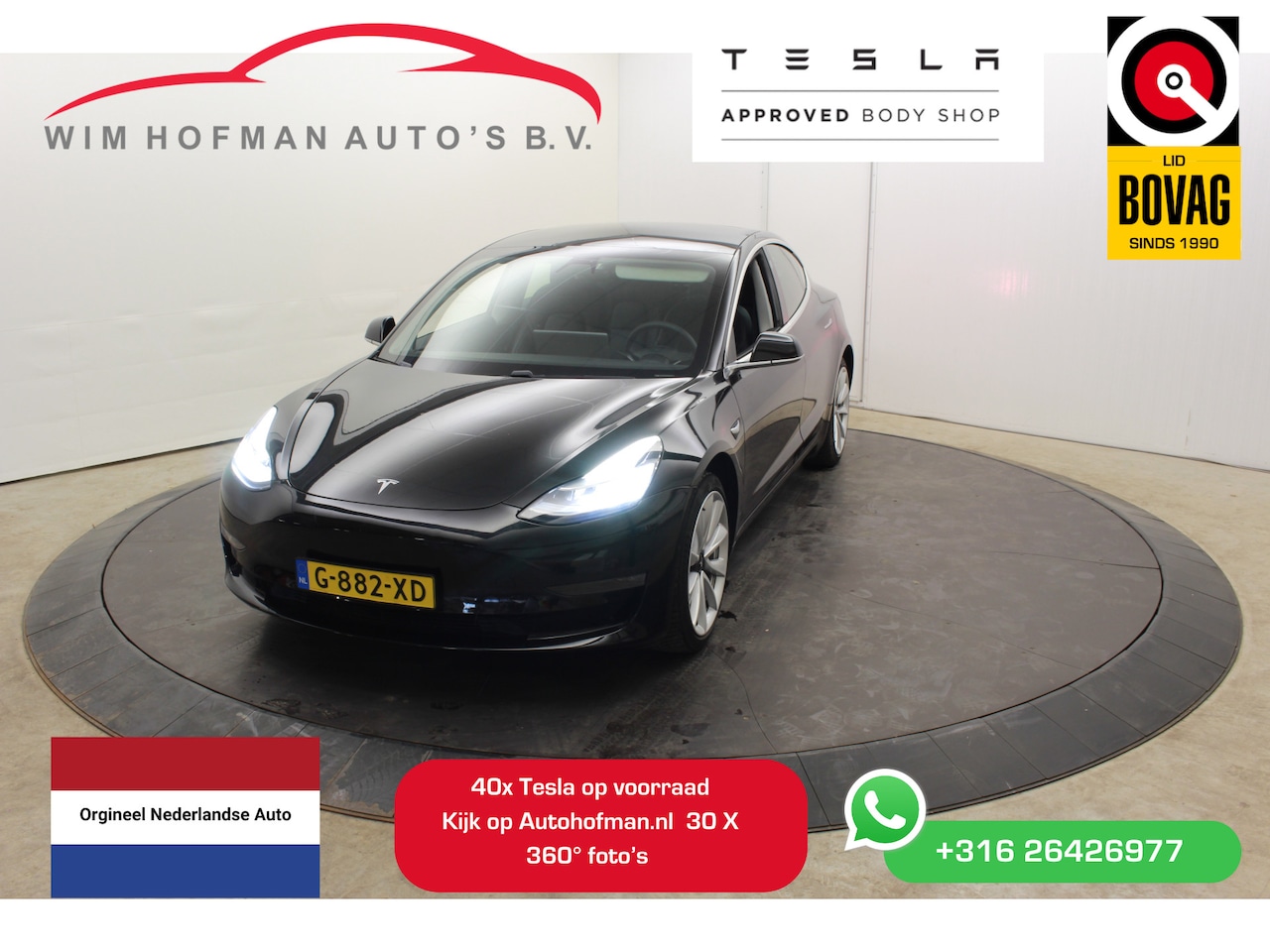 Tesla Model 3 - Long Range RWD Long Range AWD 75 kWh 19" Trekhaak Autopilot FSD Comp Camera Leder Panodak - AutoWereld.nl