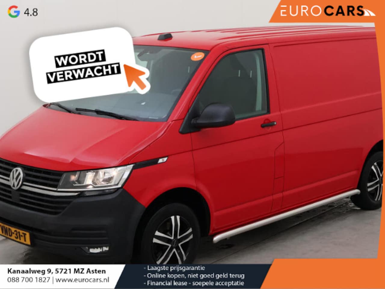 Volkswagen Transporter - 2.0 TDI 150pk DSG Automaat Trekhaak Apple Carplay/ Android Auto Cruise control Airco Sideb - AutoWereld.nl