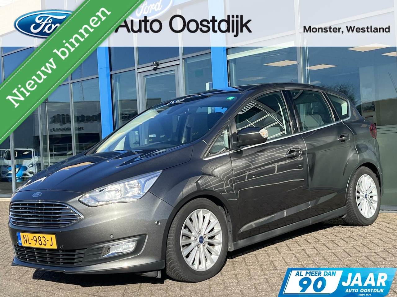 Ford C-Max - 1.0 Titanium 125PK Cruise Navi Climate Voorruitverwarming Parkeersensoren Privacy Glass *D - AutoWereld.nl