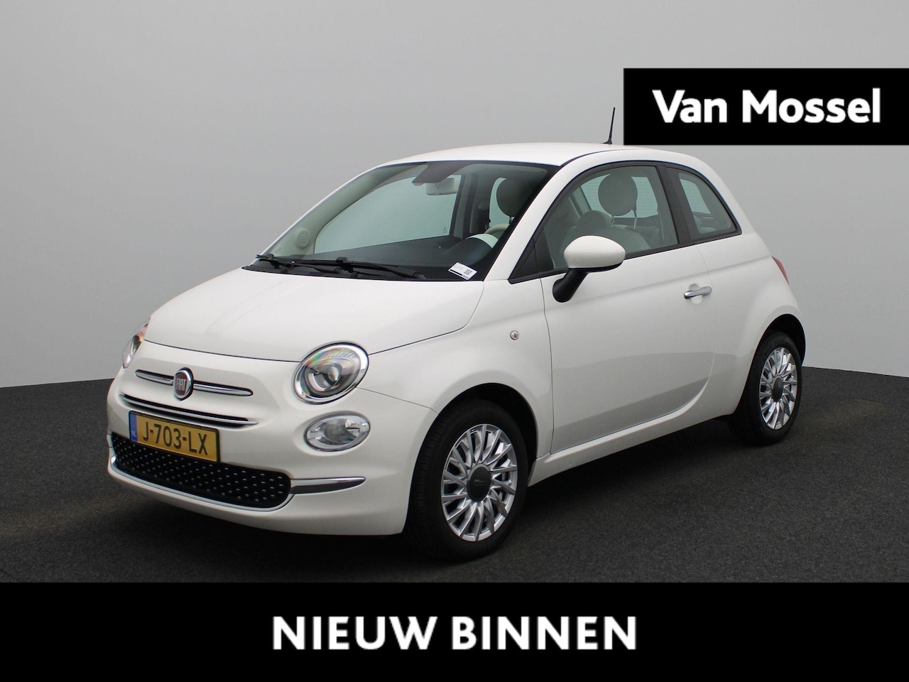 Fiat 500 - 1.0 Hybrid Lounge | Navigatie | Airco | Parkeer sensoren | DAB | LMV | cruise control | Bl - AutoWereld.nl