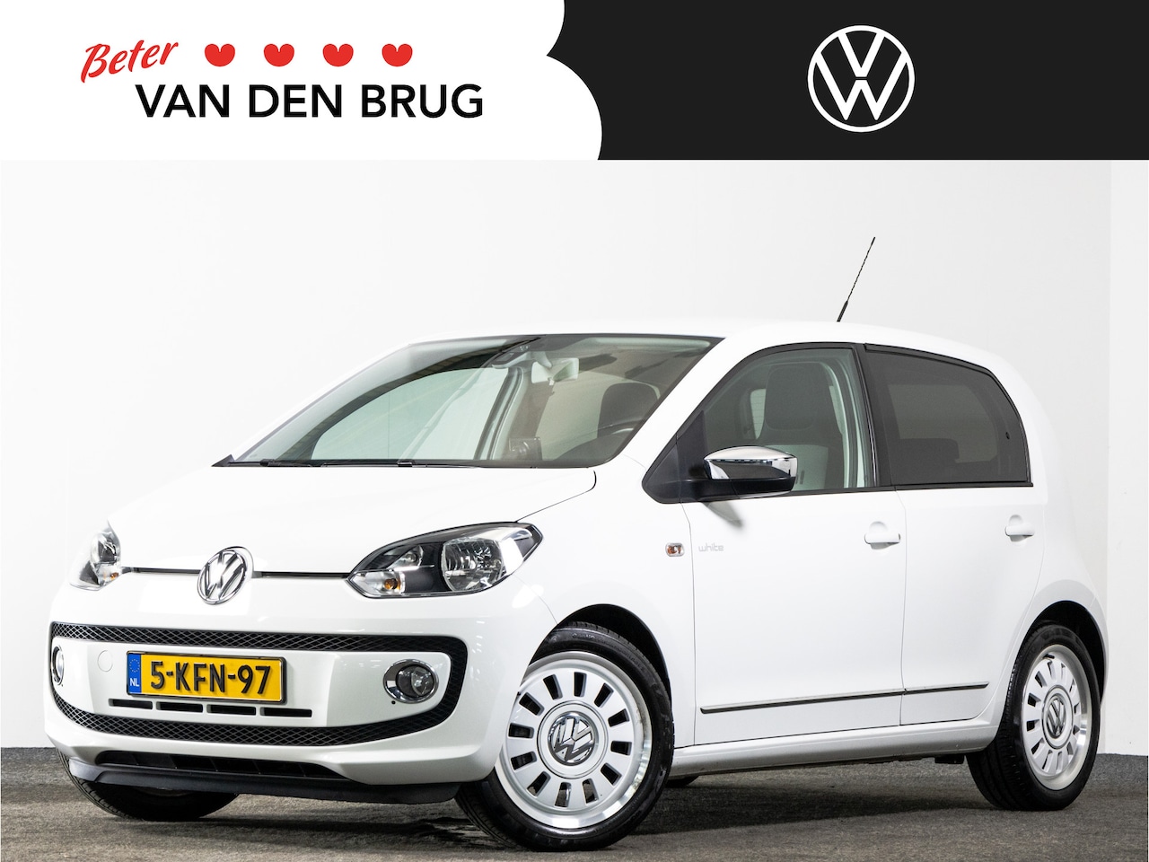 Volkswagen Up! - White Up! | Navigatie | Airco | 16 Inch Velgen | - AutoWereld.nl