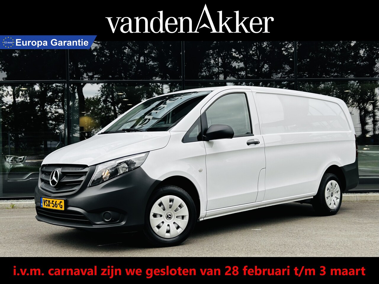 Mercedes-Benz Vito - 110 CDI L2 Lang RWD // Airco // Achterklep // 12 mnd Garantie // 2000kg // Bank // Radio / - AutoWereld.nl