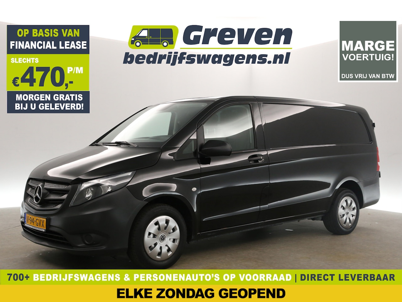 Mercedes-Benz Vito - 114 CDI Lang | MARGE! | Automaat Airco Cruise 3 Persoons Elektrpakket Schuifdeur - AutoWereld.nl