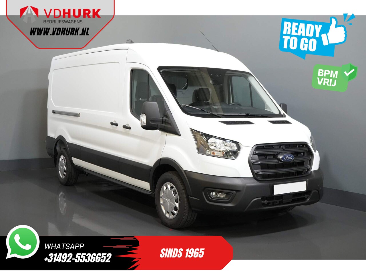 Ford Transit - 350 2.0 TDCI 130 pk Aut. L3H2 Trend BPM VRIJ/ Cruise/ PDC V+A/ DAB/ Airco - AutoWereld.nl