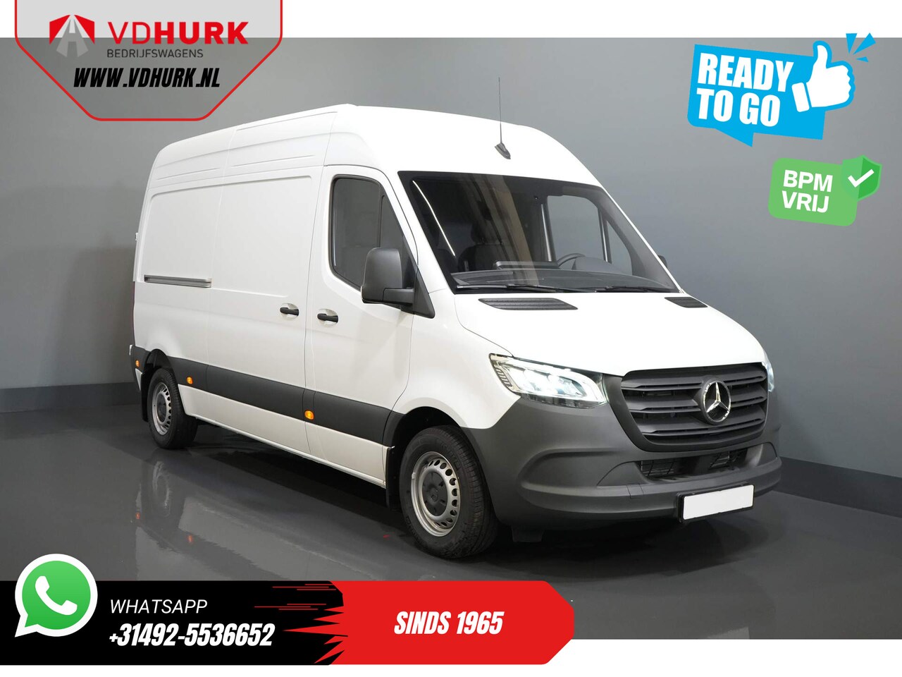 Mercedes-Benz Sprinter - 211 Aut. L2H2 BPM VRIJ/ LED/ Standkachel/ Stoelverw./ Climate/ Carplay/ Camera/ Cruise/ Tr - AutoWereld.nl