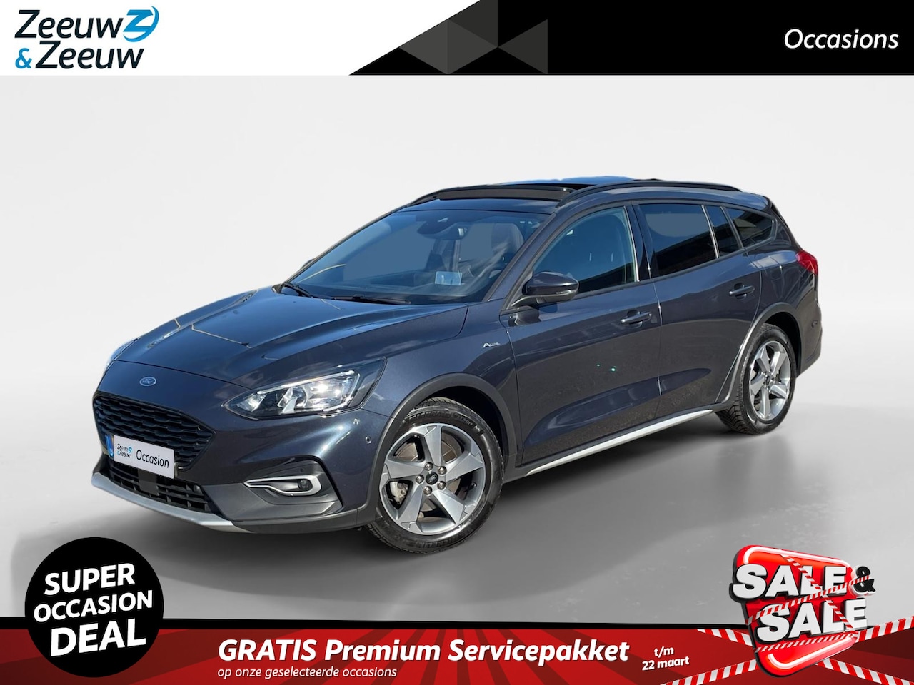 Ford Focus Wagon - 1.0 EcoBoost Hybrid Active X 155pk | Panoramadak | Adaptieve cruise control | B&O | BLIS | - AutoWereld.nl