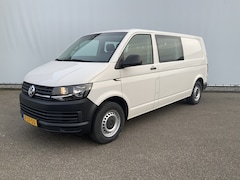 Volkswagen Transporter - 2.0 TDI L2H1 Comfortline Dub Cab Airco Cruise 6 Zits Trekhaak 2200 kg Euro 5