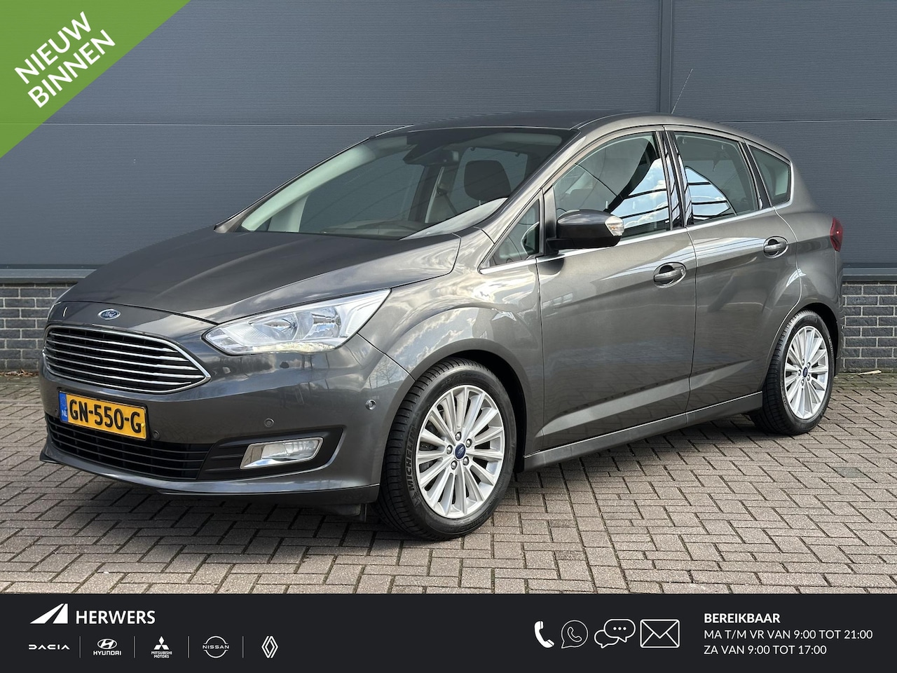 Ford C-Max - 1.0 Titanium / Eerste eigenaar / Wegklapbare Trekaak / Parkeersensoren V+A / Voorruit Verw - AutoWereld.nl