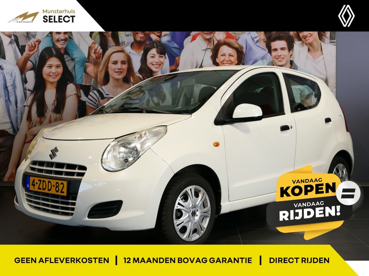 Suzuki Alto - 1.0 Base* - All Seasons, Radio, Elektrische Ramen Voor - AutoWereld.nl