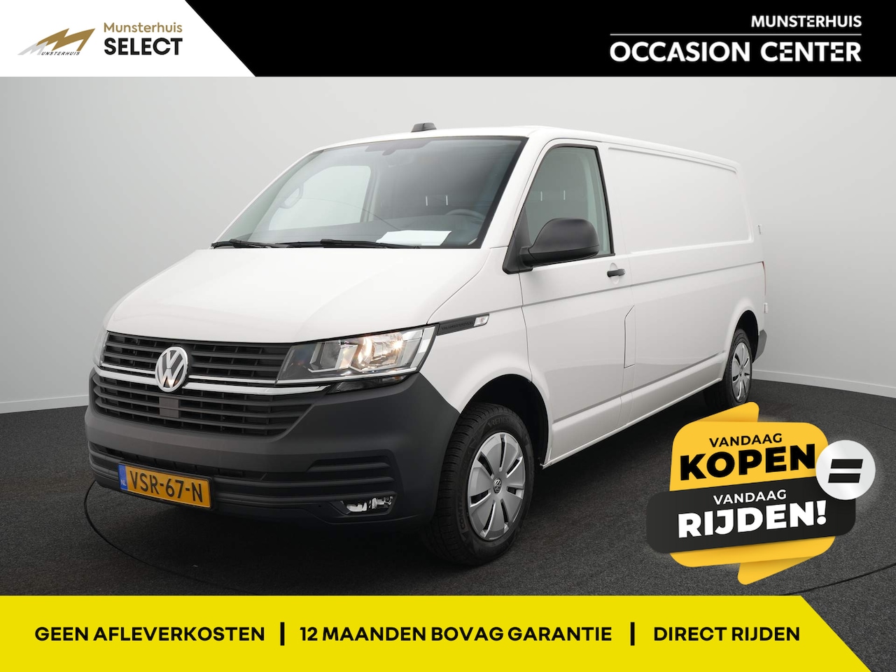 Volkswagen Transporter - 2.0 TDI L2H1 28 - Trekhaak - 110 PK - ACTIEPRIJS - AutoWereld.nl