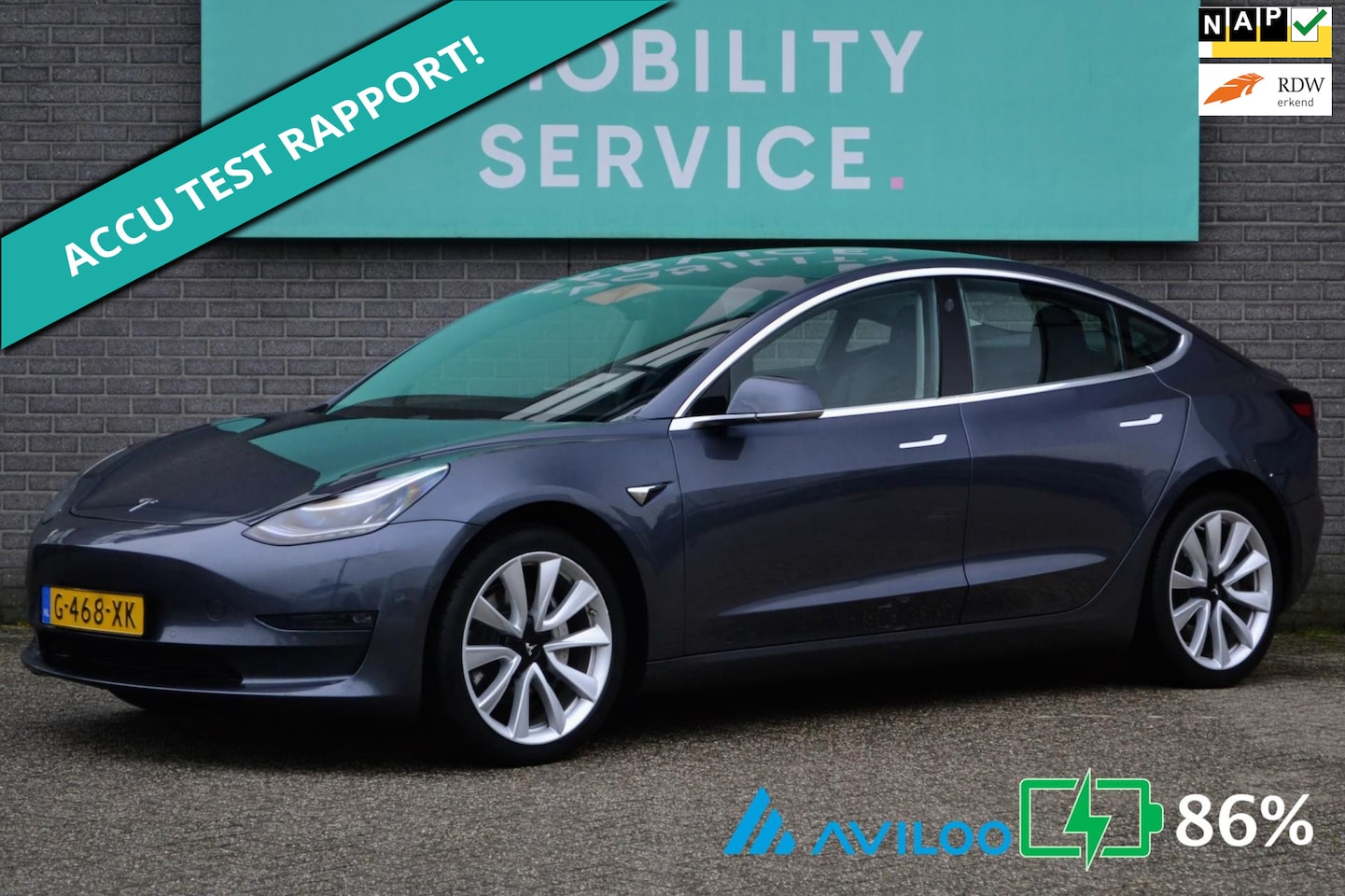 Tesla Model 3 - Long Range RWD Long Range AWD 75 kWh SOH 86% Pano AutoPilot LED ACCU- CHECK - AutoWereld.nl