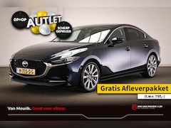 Mazda 3 - 3 2.0 e-SkyActiv-X M Hybrid 180 Luxury | LED | HEAD UP | LEDER | STUUR VERW. | ACC | DAB |