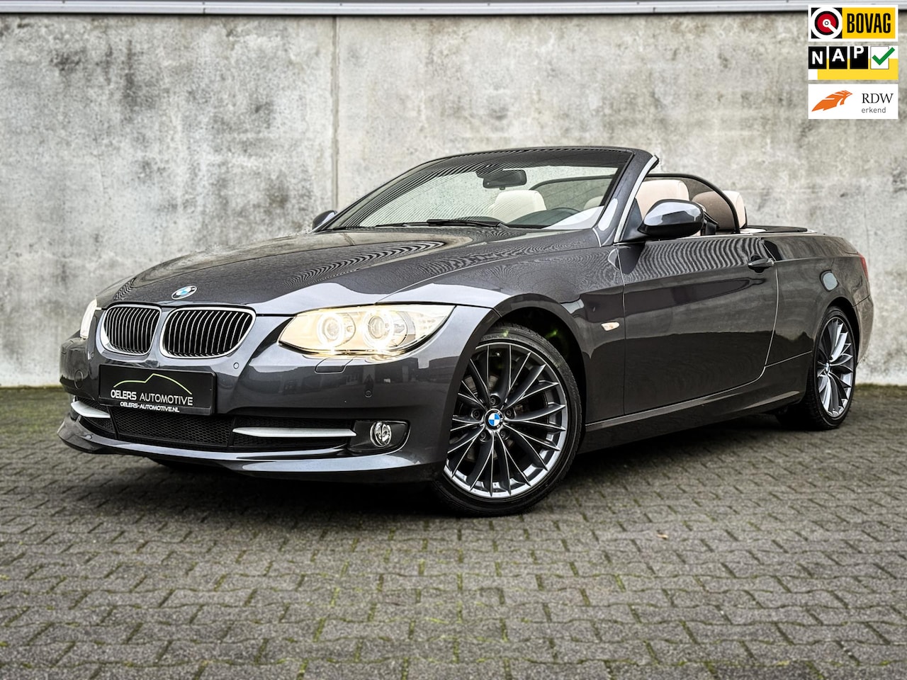 BMW 3-serie Cabrio - 320i High Executive | Org. NL! | Clima | Cruise | Navi | Leder | Xenon | Metalic | PDC | - AutoWereld.nl