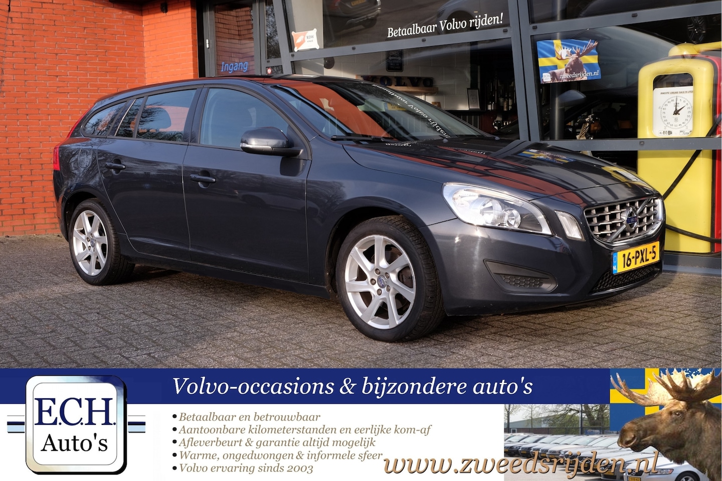 Volvo V60 - T3 150 pk, Dealer onderhouden, Navi, Trekhaak - AutoWereld.nl