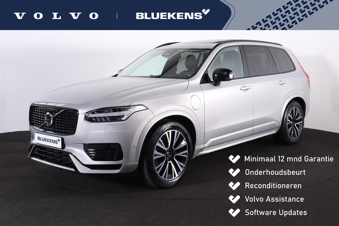 Volvo XC90 - T8 Recharge AWD Ultra Dark - Luchtvering - Panorama/schuifdak - IntelliSafe Assist & Surro - AutoWereld.nl