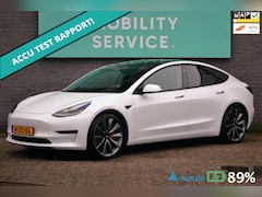 Tesla Model 3 - Performance AWD 75 kWh SOH89% Pano AutoPilot LED ACCU- CHECK