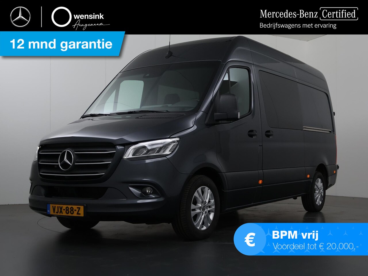 Mercedes-Benz Sprinter - 319 3.0 CDI V6 | L2 H2 | Dubbele Cabine | Climate Control | LM Velgen | 5-zits | Navigatie - AutoWereld.nl