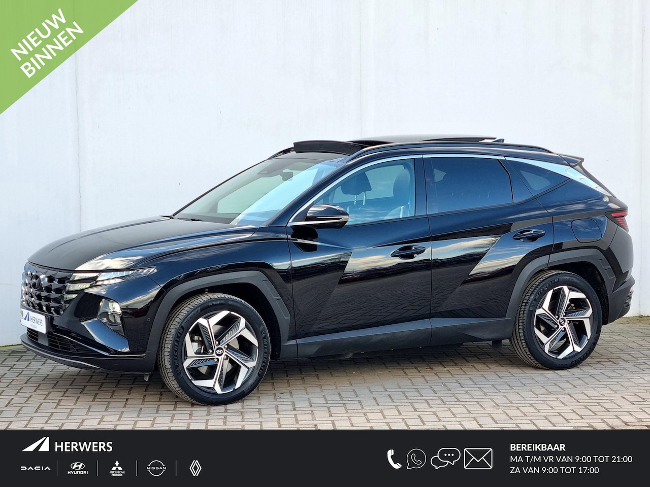 Hyundai Tucson - 1.6 T-GDI PHEV Premium Sky 4WD Automaat / Elektrisch Schuif-/Kanteldak / 1350KG Trekgewich - AutoWereld.nl