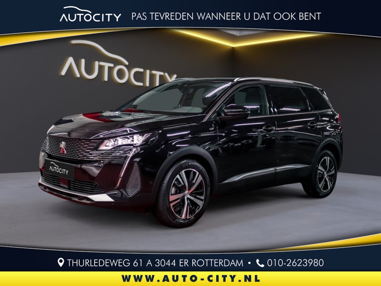 Peugeot 5008 - 5008 1.2 PureTech 130 GT 7 Persoons l Pano l Camera l Keyless - AutoWereld.nl