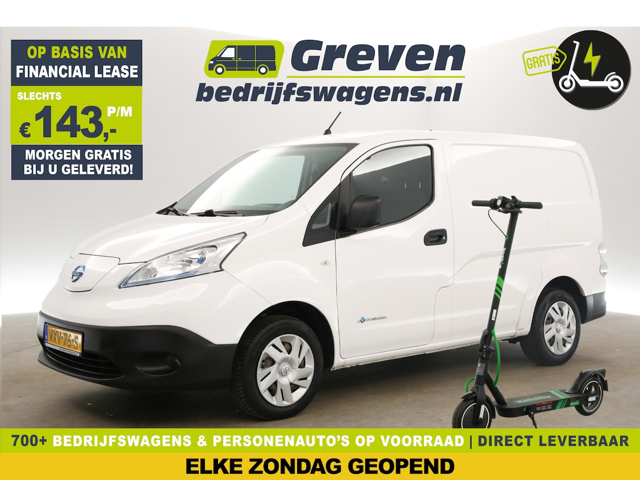 Nissan e-NV200 - Optima L1H1 | Huur-Accu | GRATIS E-Step! | Elektrisch | Airco | EMISSIEVRIJE ZONE | Camera - AutoWereld.nl