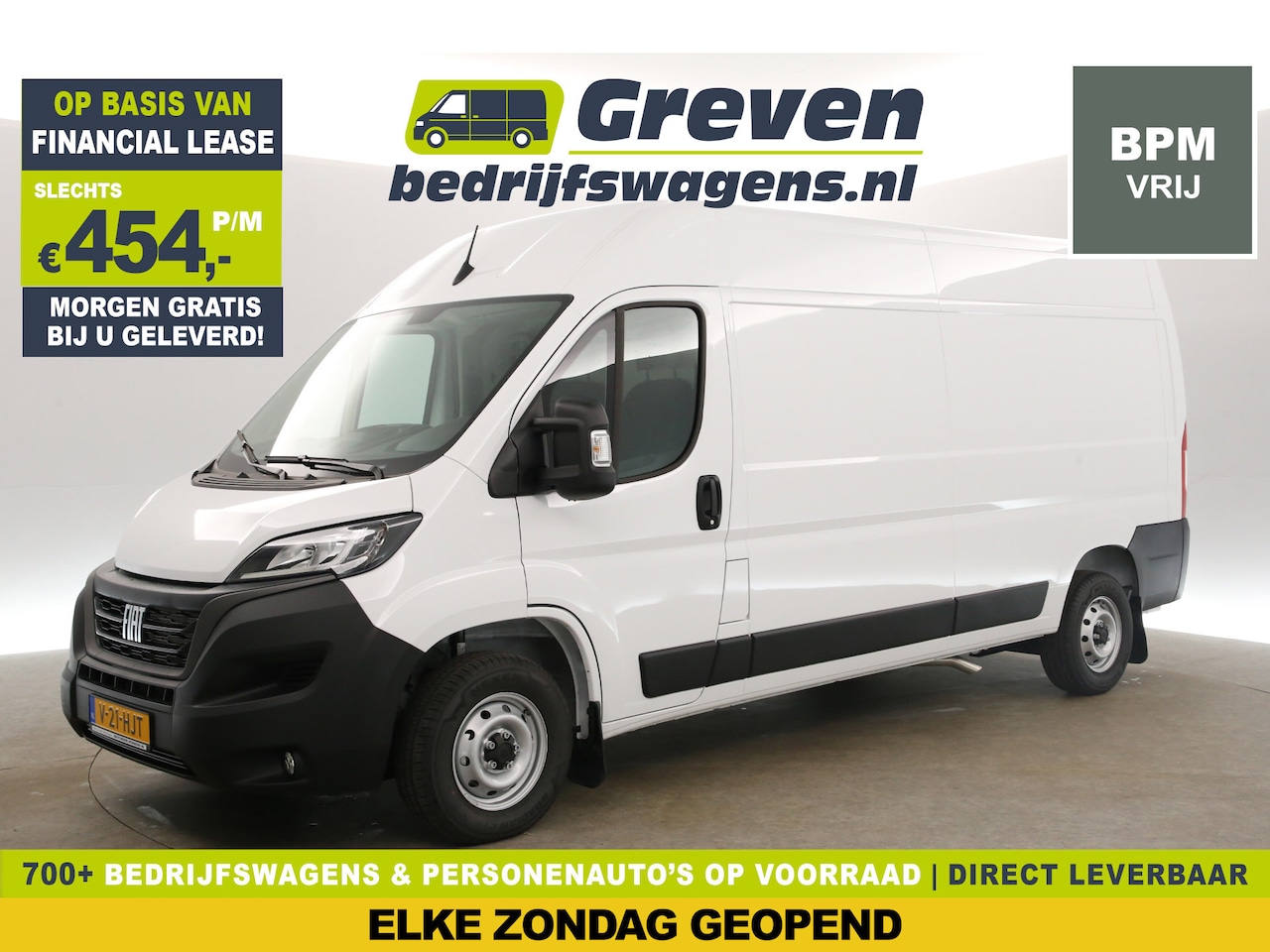 Fiat Ducato - 35 2.2 MultiJet L3H2 | BPM VRIJ | NIEUW | 141PK Airco Cruise Parkeersensoren 3 Persoons Bl - AutoWereld.nl