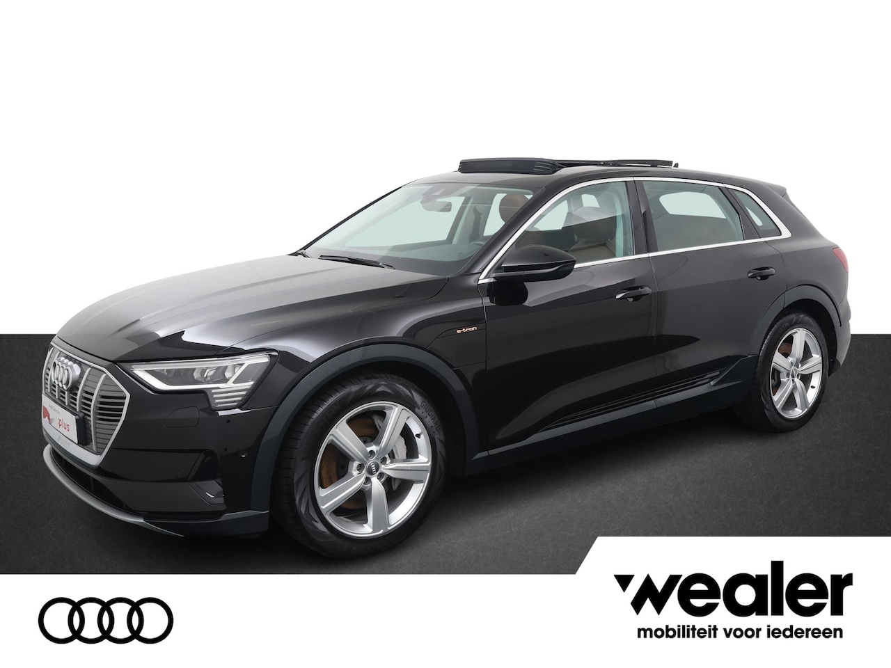 Audi e-tron - e-tron 55 quattro advanced 95 kWh | 360 PK |Cognac lederen bekleding | Luchtvering | Panor - AutoWereld.nl