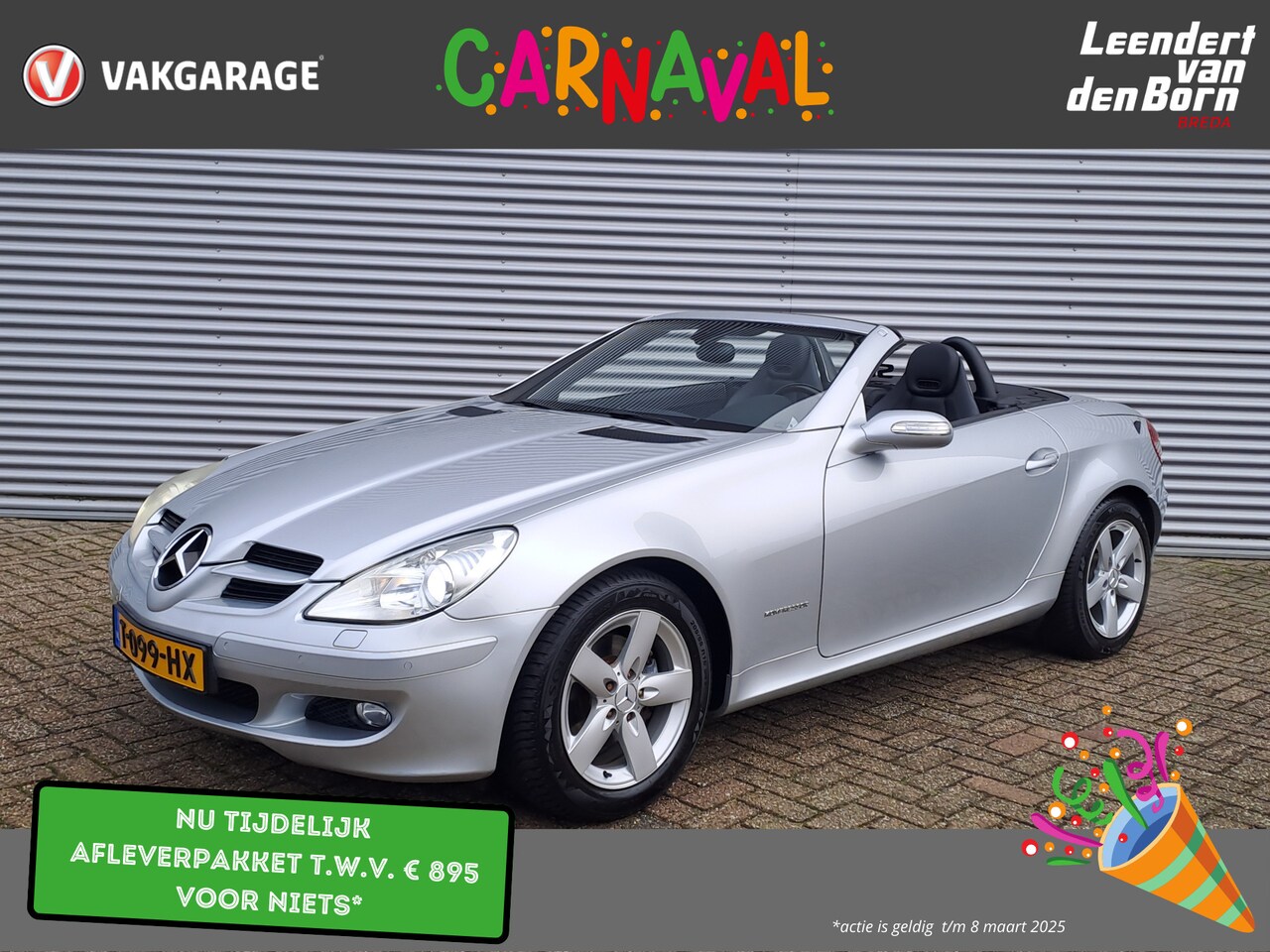 Mercedes-Benz SLK-klasse - 200 K. Cabrio AUTOMAAT Elektrische hardtop | Navigatie | Cruise | Stoelverwarming | Xenon - AutoWereld.nl