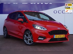 Ford Fiesta - 1.0 EcoBoost 125PK ST-Line X+led+Half-Leder+navigatie+ecc+stuur&stoel-verw+Spioler+17"lmv+