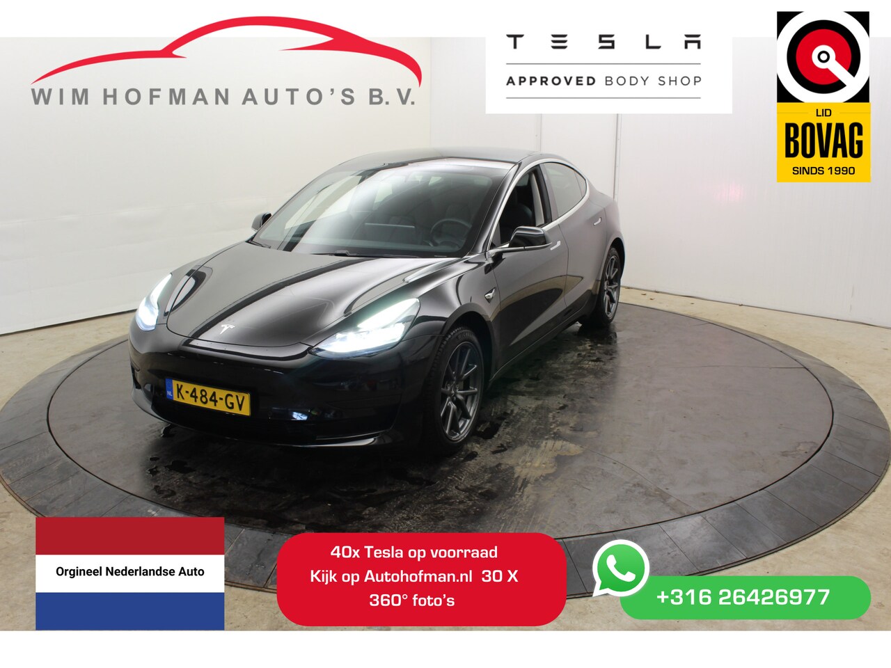 Tesla Model 3 - Standard RWD Plus 60 kWh Autopilot FSD comp Camera Panodak Leder - AutoWereld.nl